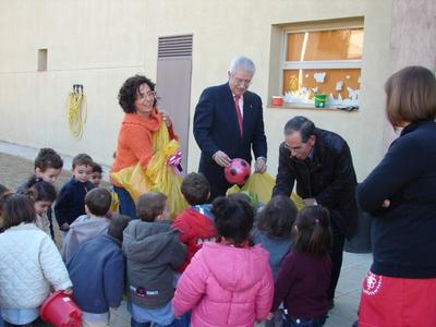Visita institucional a la llar d'infants el Palauet - Nadal 2009