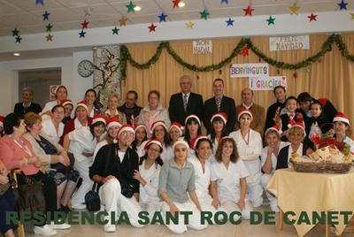 Visita institucional a la residncia Sant Roc - Nadal 2009