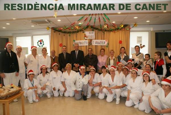 Visita institucional a la residncia Miramar - Nadal 2009