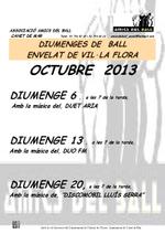 cartell diumenges de ball - octubre 2013