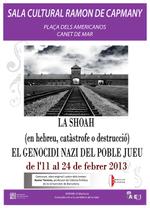 Cartell exposici genocidi jueu - febrer 2013