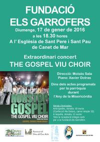 Cartell concert pro fundaci Els Garrofers - gener 2016