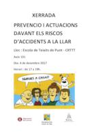Cartell xerrada accidents llars - desembre 2012