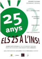 Cartell 25 anys institut Domènech - maig 2018