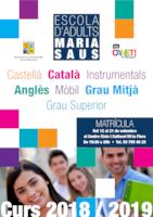 Cartell escola adults - 2018/19