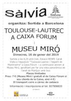 Cartell sortida museu Miró - gener 2019