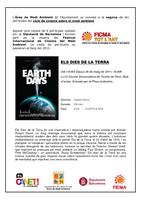 Cartell cicle de cinema sobre Medi Ambient - Els dies de la terra