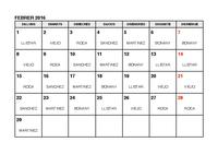 Calendari farmàcies de guàrdia - febrer 2016