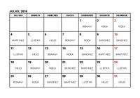 Calendari farmàcies de guàrdia - juliol 2016