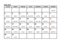 Calendari farmàcies de guàrdia - maig 2016