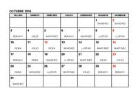 Calendari farmàcies de guàrdia - octubre 2016