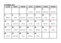 Calendari farmàcies de guàrdia - setembre 2016