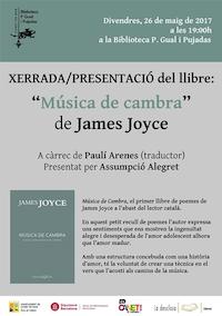 Cartell presentació llibre Joyce - abril 2017