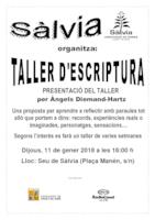 Cartell taller escriptura - gener 2018