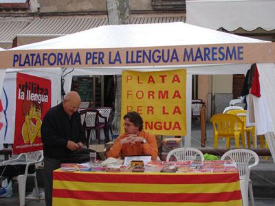 Estand de la Plataforma per la llengua