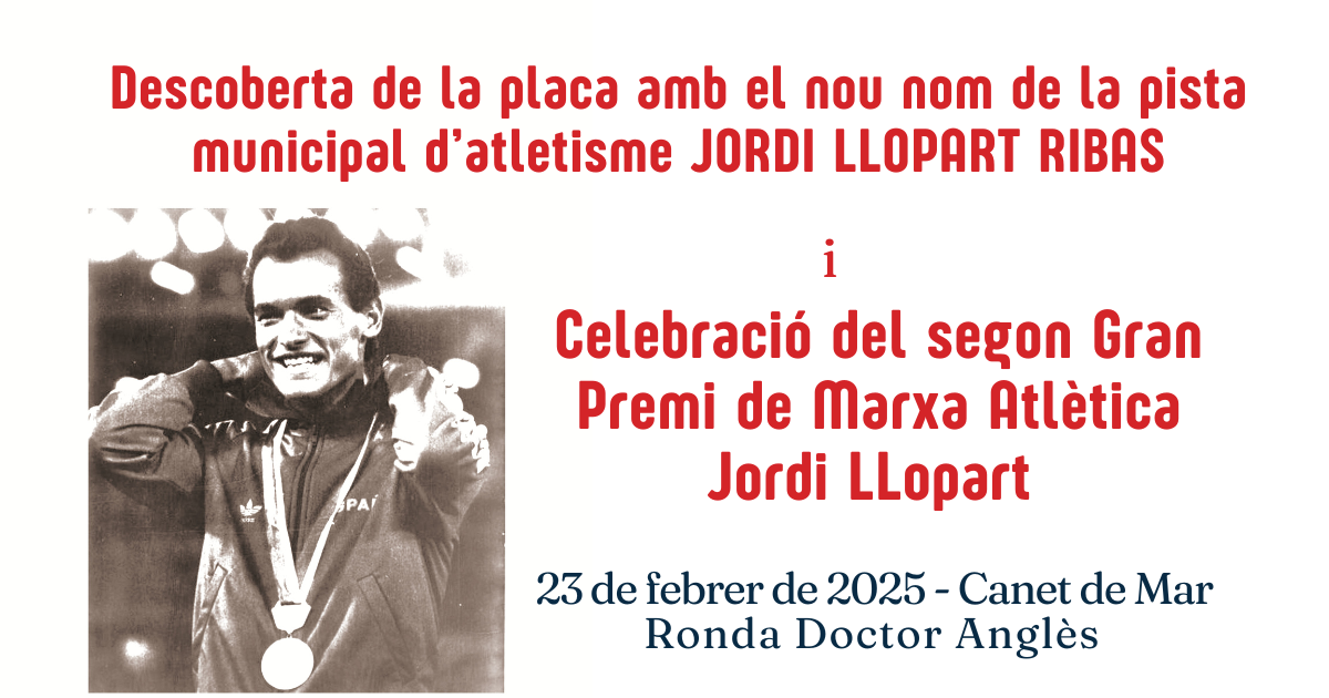 Placa Jordi Llopart i Marxa Atltica