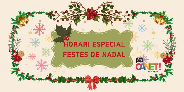 Festes de Nadal horaris