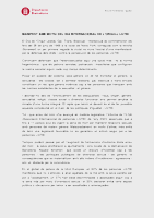 Declaració institucional 28J - Diputació de Barcelona