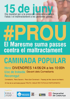 Cartell caminada popular contra el maltractament