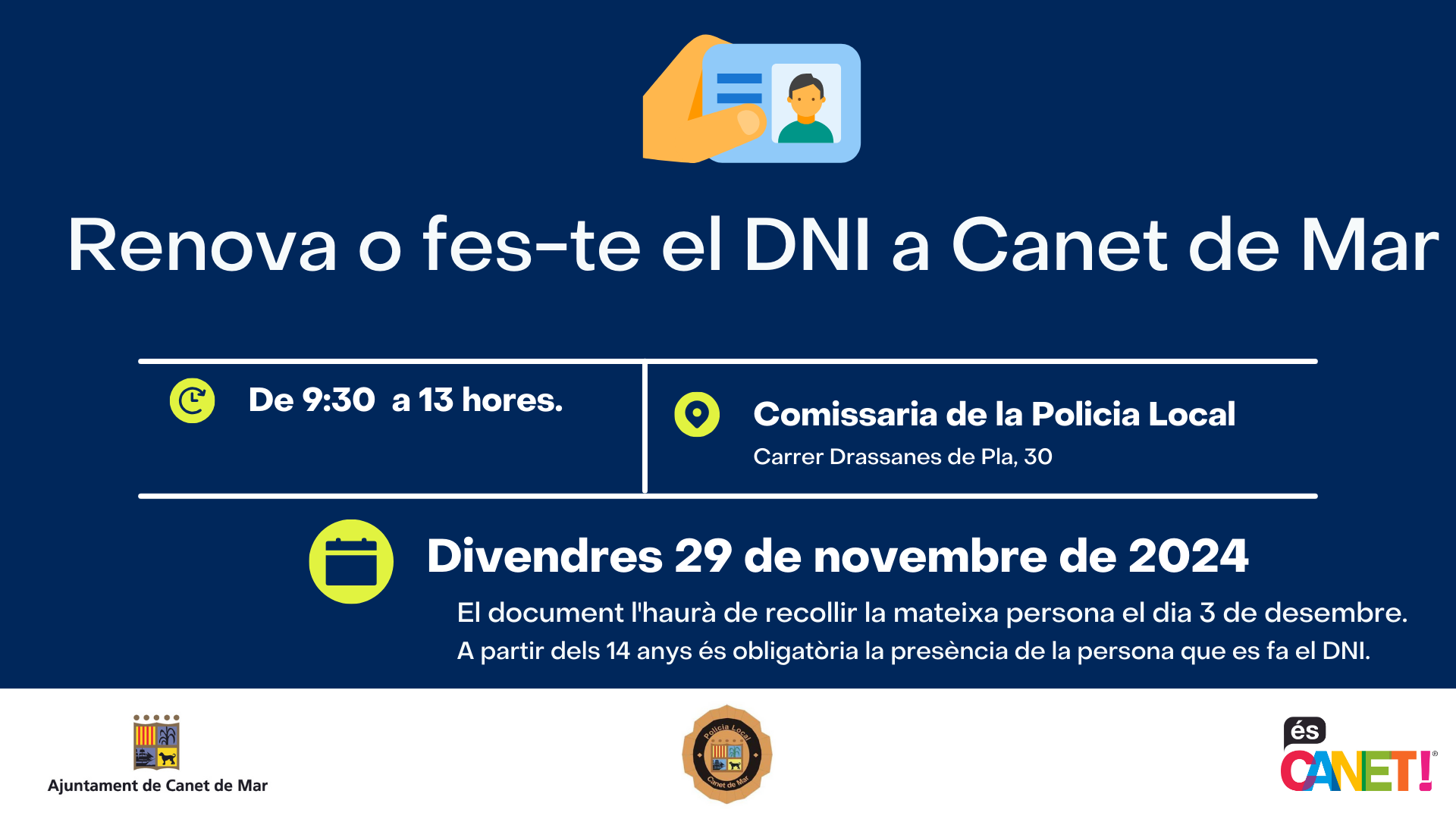 DNI 29 novembre 2024