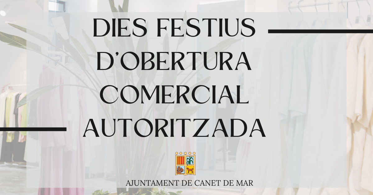 Festius obertura comercial