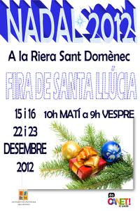 Cartell fira de santa Llúcia 2012