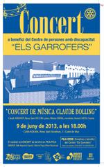 Cartell concert Els Garrofers - maig 2013