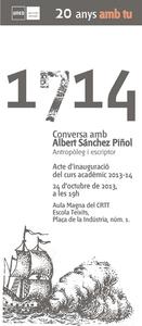 Cartell acte inaugural UNED - 2013