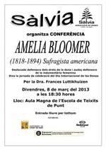 Conferència Amèlia Bloomer - 2013