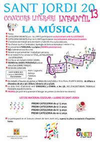 Bases concurs Sant Jordi infantil - 2013
