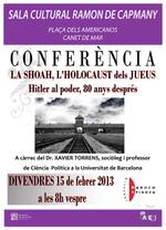 Cartell conferència genocidi nazi