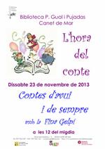 Cartell hora del conte novembre - 2013