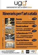 Cartell itineraris per l'art catal - ugg 2014