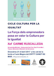 Cicle cultura per la igualtat - abril 2017