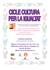 Cartell cicle cultura igualtat - octubre 2018