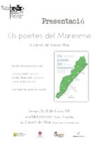 Cartell presentaci llibres poetes del Maresme - abril 2019
