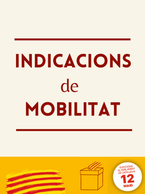 Eleccions Parlament 2024 - Indicacions de mobilitat