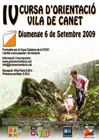 Cartell IV cursa d'orientació 2009