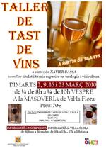 Taller de tast de vins març 2010