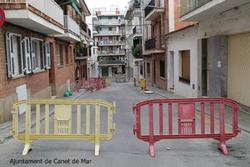 Carrer Barcelona - obres vorera