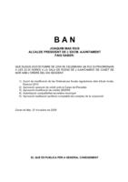 Ban Ple extraordinari 29 d'octubre de 2009