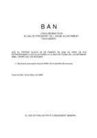 Ban Ple extraordinari 26 de febrer de 2009