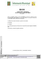 Ban Ple Extraordinari 24 de novembre de 2022