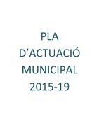 Pla d'actuaci municipal - 2015/2019