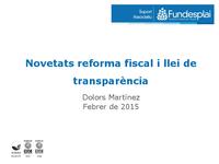 Sessió reforma fiscal - Transparència - 2015