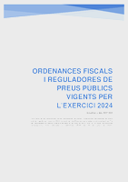 Ordenances fiscals i reguladores 2024 - actualitzat a data 29/07/2024