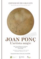 Cartell exposici gravats Joan Pon - 2017